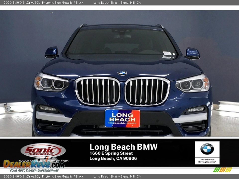 2020 BMW X3 sDrive30i Phytonic Blue Metallic / Black Photo #2