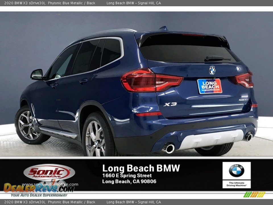 2020 BMW X3 sDrive30i Phytonic Blue Metallic / Black Photo #3