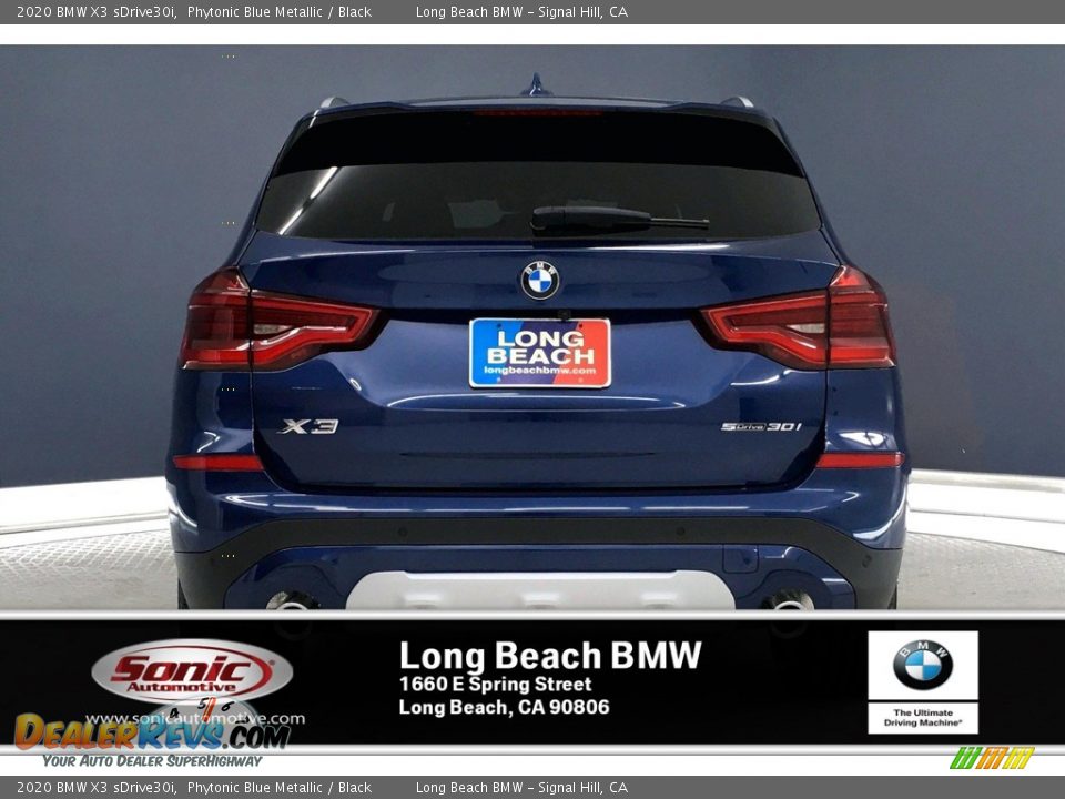 2020 BMW X3 sDrive30i Phytonic Blue Metallic / Black Photo #4
