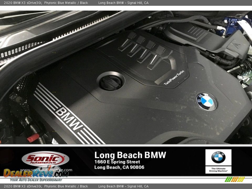 2020 BMW X3 sDrive30i Phytonic Blue Metallic / Black Photo #11