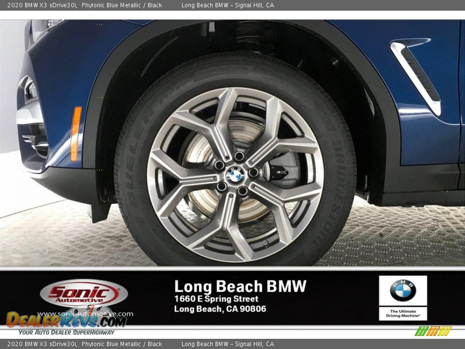 2020 BMW X3 sDrive30i Phytonic Blue Metallic / Black Photo #12