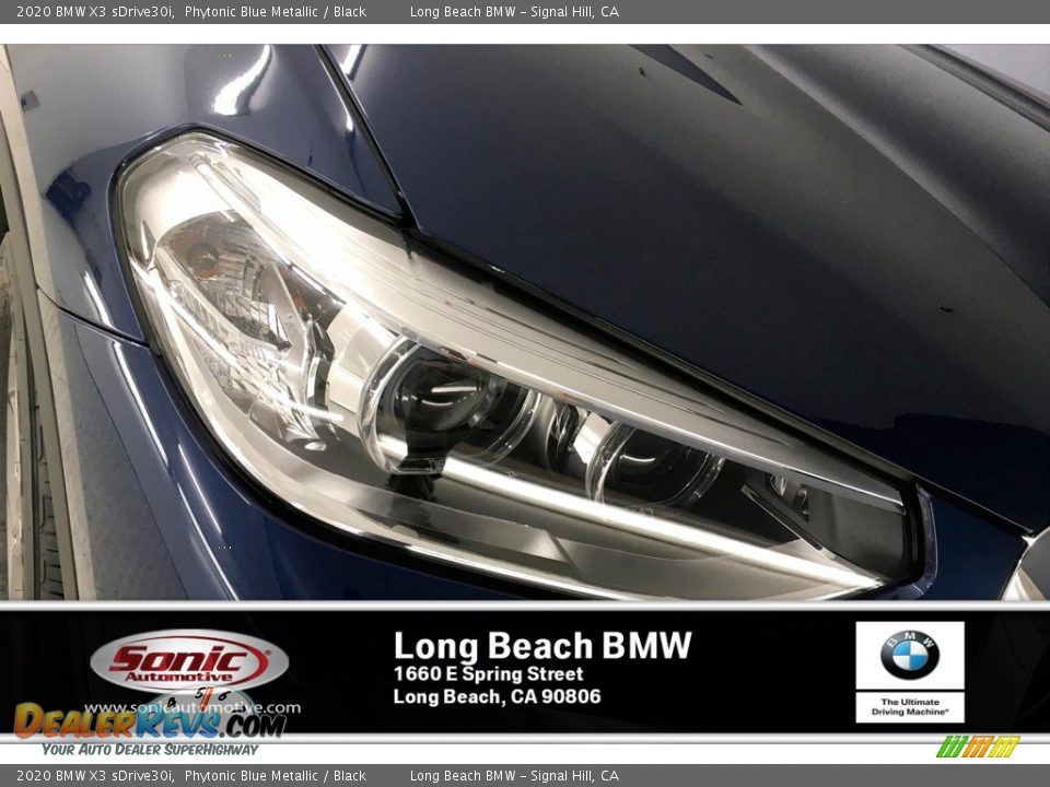 2020 BMW X3 sDrive30i Phytonic Blue Metallic / Black Photo #14