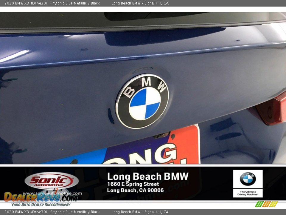 2020 BMW X3 sDrive30i Phytonic Blue Metallic / Black Photo #16