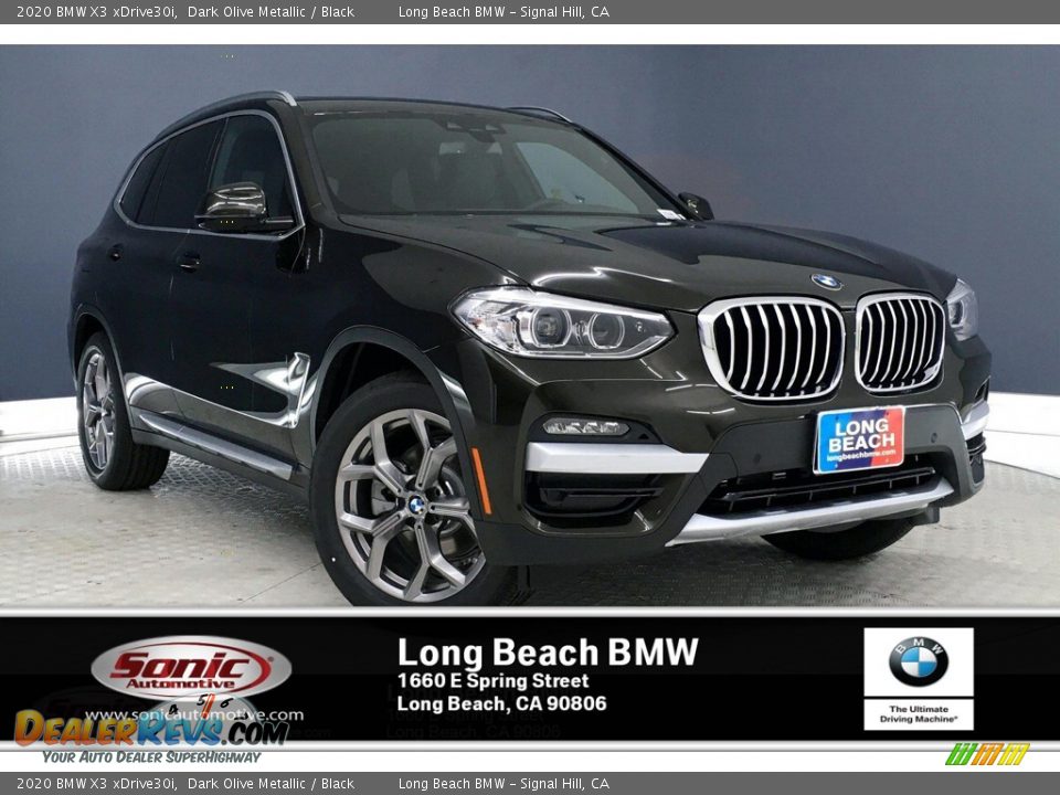 2020 BMW X3 xDrive30i Dark Olive Metallic / Black Photo #1