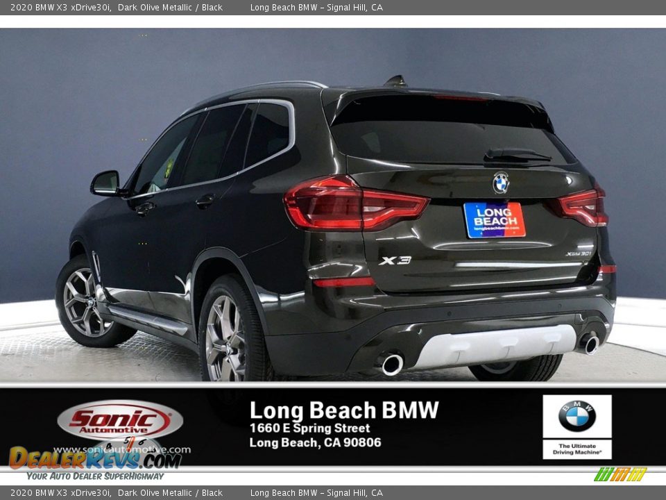 2020 BMW X3 xDrive30i Dark Olive Metallic / Black Photo #3