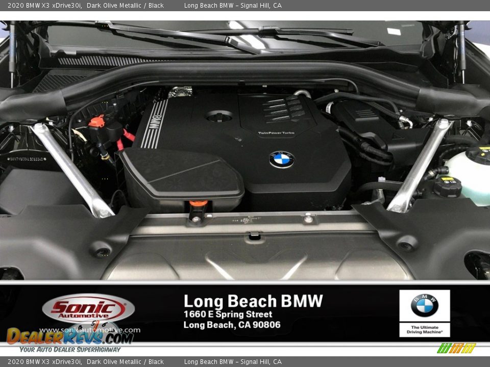 2020 BMW X3 xDrive30i Dark Olive Metallic / Black Photo #10