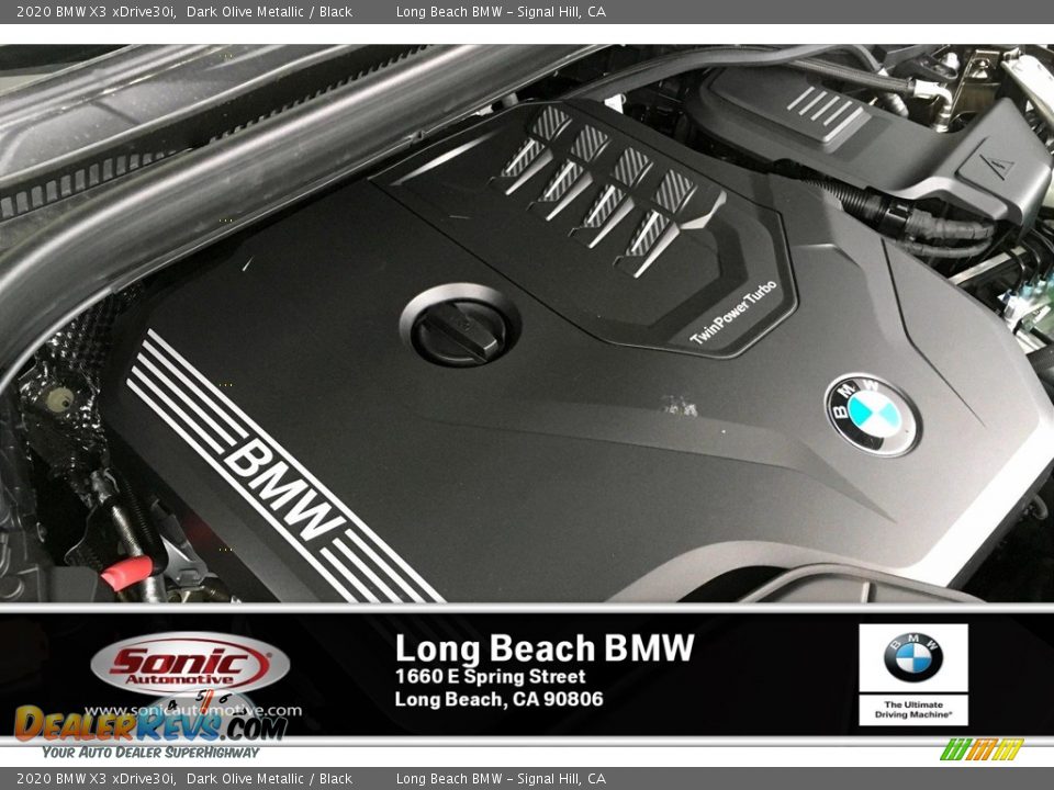 2020 BMW X3 xDrive30i Dark Olive Metallic / Black Photo #11