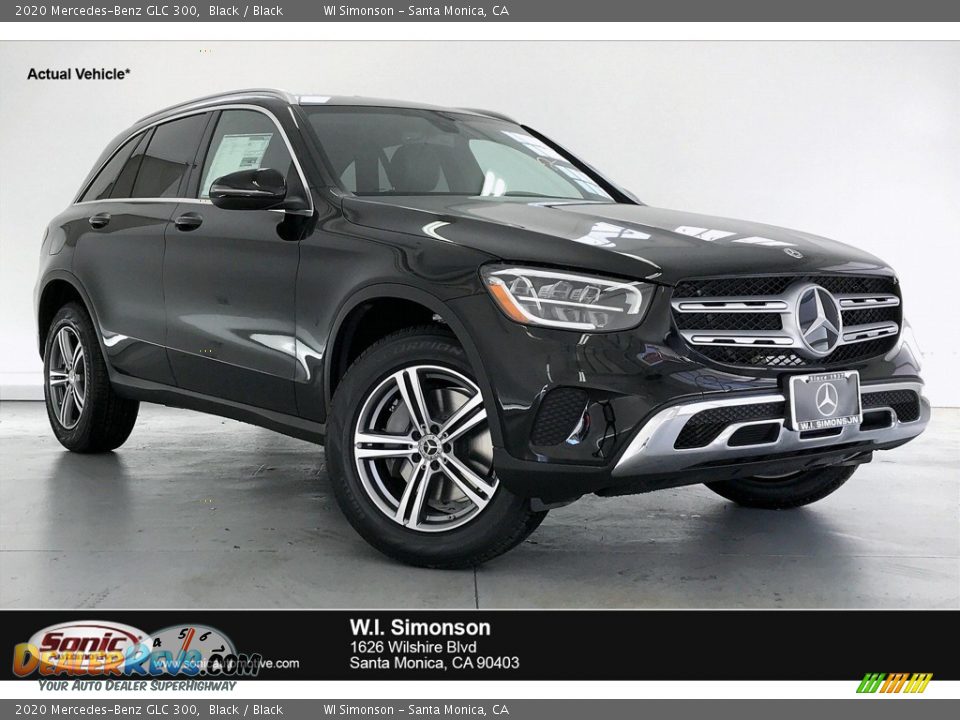 2020 Mercedes-Benz GLC 300 Black / Black Photo #1