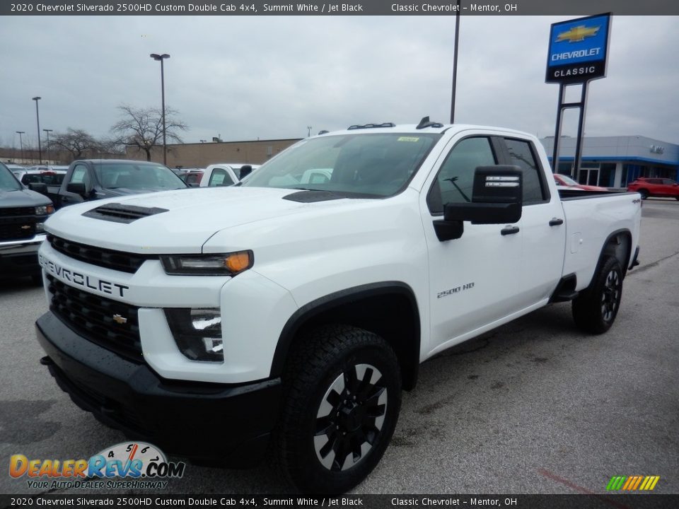 2020 Chevrolet Silverado 2500HD Custom Double Cab 4x4 Summit White / Jet Black Photo #1