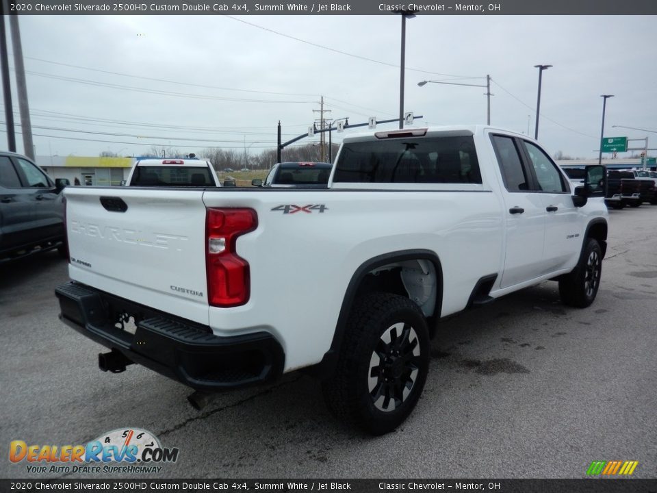 2020 Chevrolet Silverado 2500HD Custom Double Cab 4x4 Summit White / Jet Black Photo #4