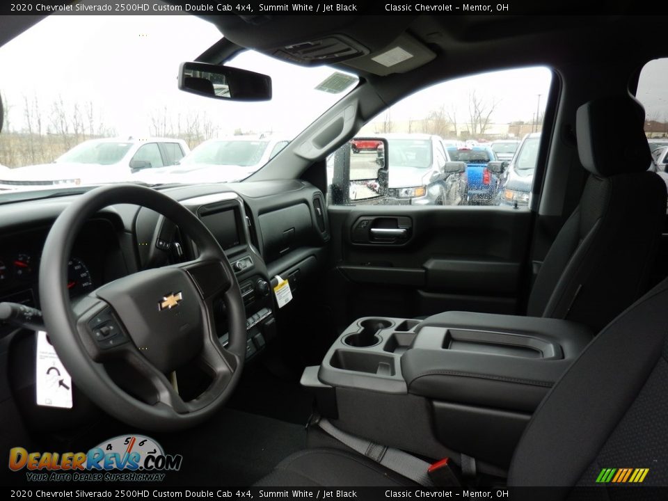 2020 Chevrolet Silverado 2500HD Custom Double Cab 4x4 Summit White / Jet Black Photo #7