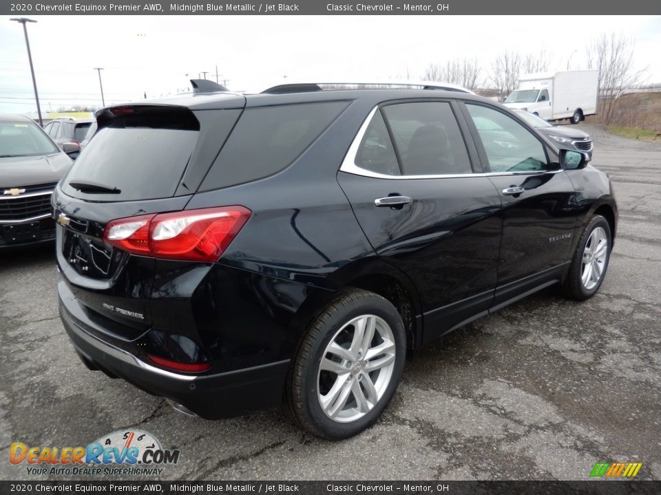 2020 Chevrolet Equinox Premier AWD Midnight Blue Metallic / Jet Black Photo #4