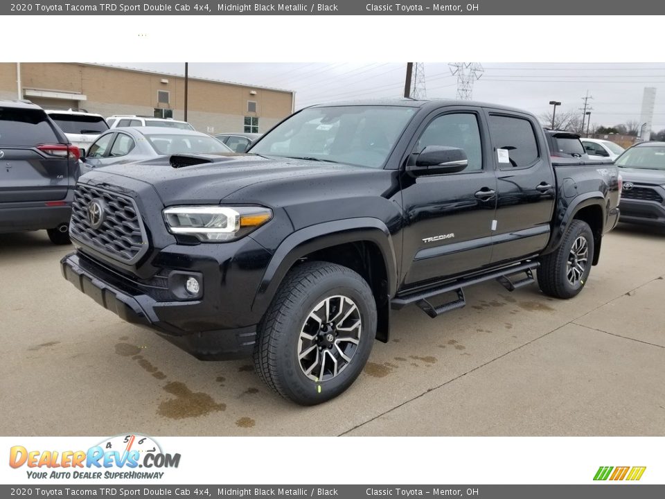 2020 Toyota Tacoma TRD Sport Double Cab 4x4 Midnight Black Metallic / Black Photo #1