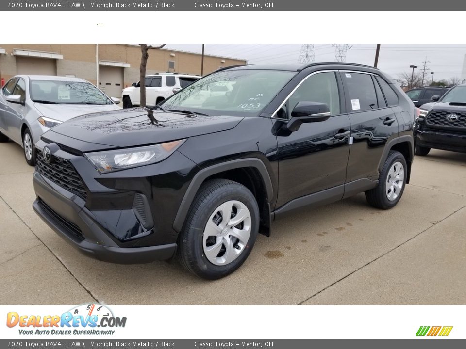 2020 Toyota RAV4 LE AWD Midnight Black Metallic / Black Photo #1