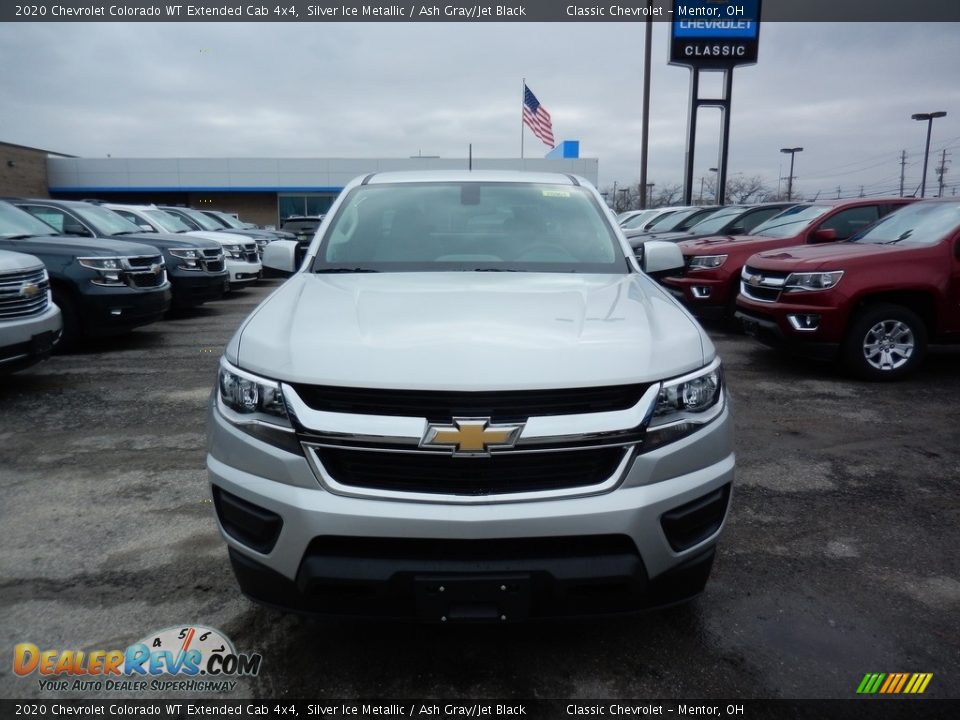 2020 Chevrolet Colorado WT Extended Cab 4x4 Silver Ice Metallic / Ash Gray/Jet Black Photo #2