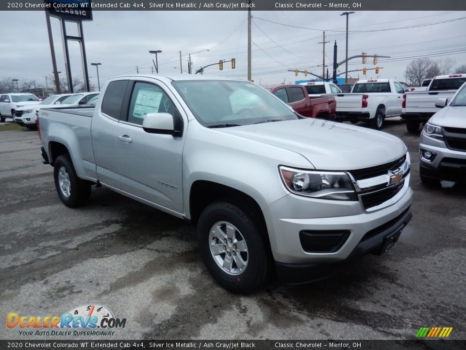 2020 Chevrolet Colorado WT Extended Cab 4x4 Silver Ice Metallic / Ash Gray/Jet Black Photo #3