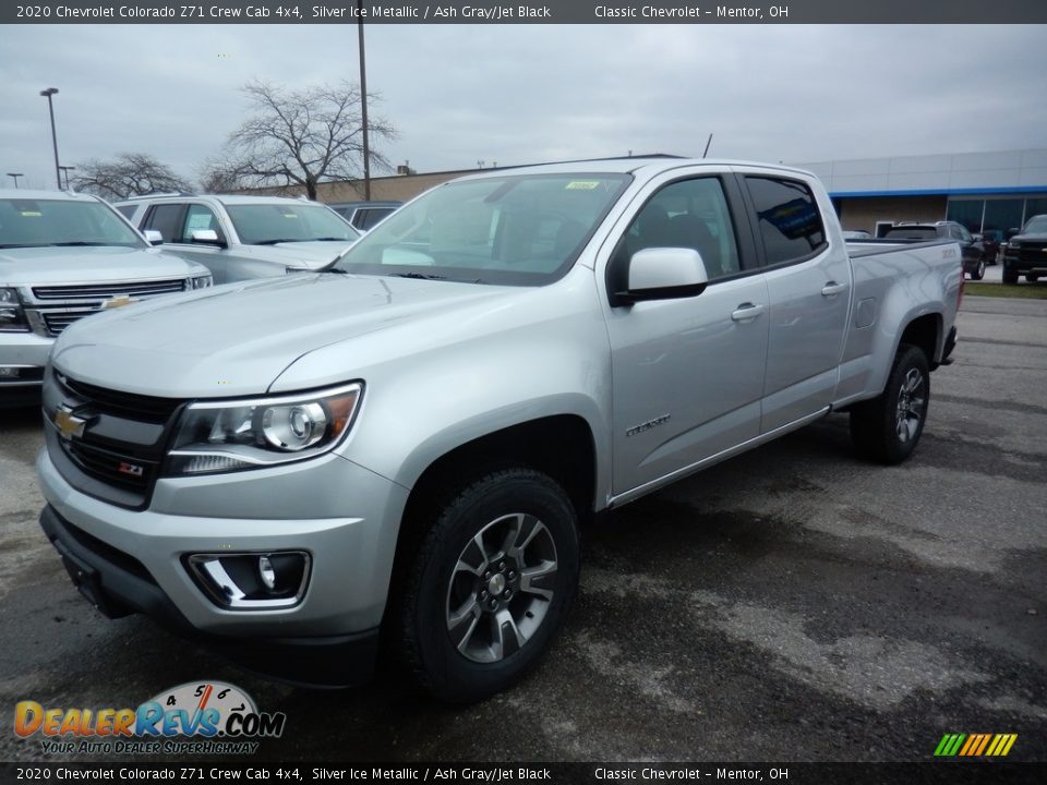 2020 Chevrolet Colorado Z71 Crew Cab 4x4 Silver Ice Metallic / Ash Gray/Jet Black Photo #1