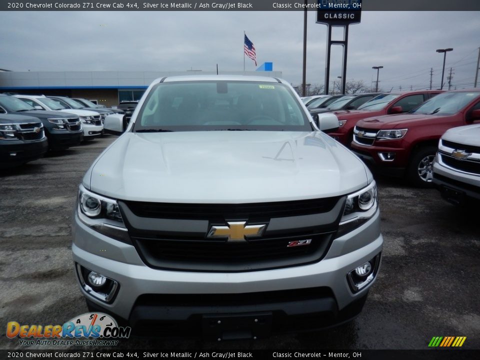 2020 Chevrolet Colorado Z71 Crew Cab 4x4 Silver Ice Metallic / Ash Gray/Jet Black Photo #2