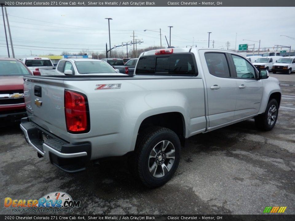 2020 Chevrolet Colorado Z71 Crew Cab 4x4 Silver Ice Metallic / Ash Gray/Jet Black Photo #4