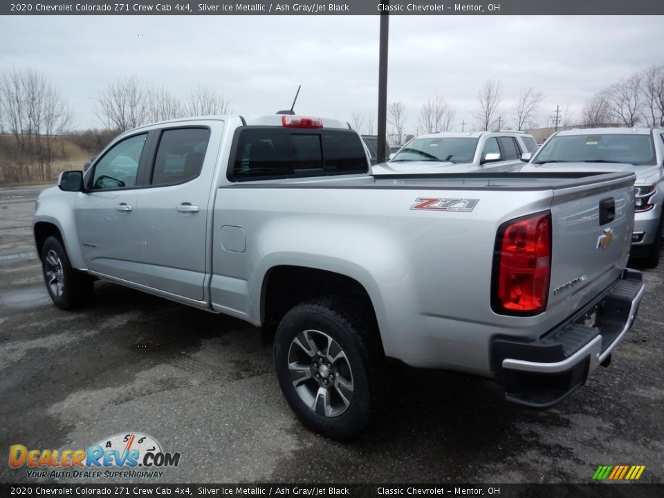 2020 Chevrolet Colorado Z71 Crew Cab 4x4 Silver Ice Metallic / Ash Gray/Jet Black Photo #5