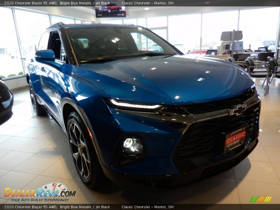 2020 Chevrolet Blazer RS AWD Bright Blue Metallic / Jet Black Photo #3