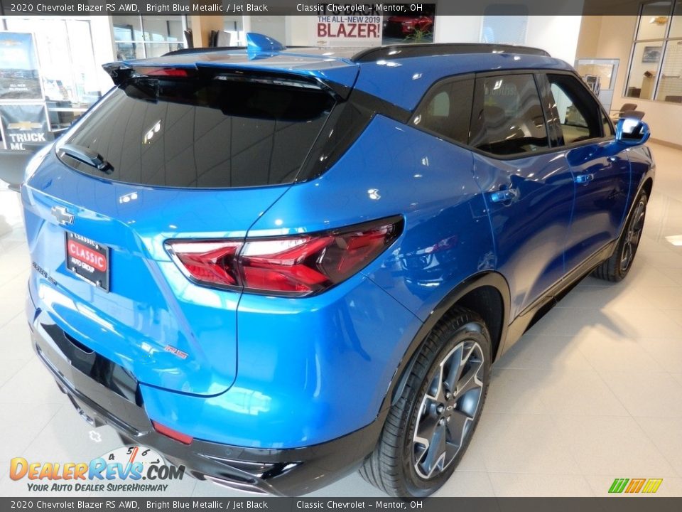 2020 Chevrolet Blazer RS AWD Bright Blue Metallic / Jet Black Photo #4