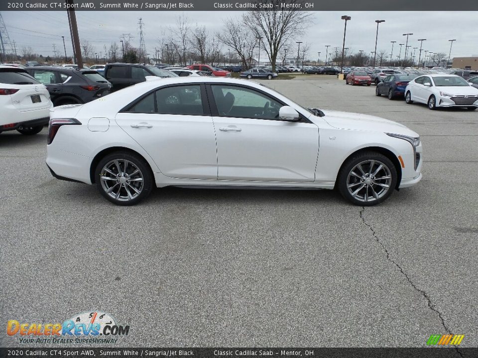 Summit White 2020 Cadillac CT4 Sport AWD Photo #2