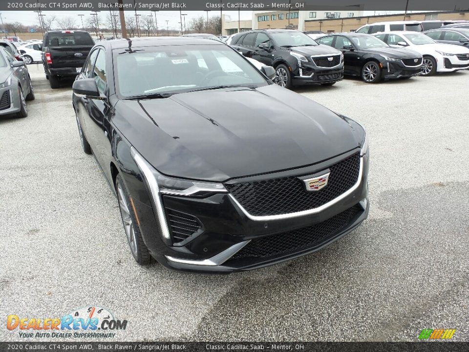 2020 Cadillac CT4 Sport AWD Black Raven / Sangria/Jet Black Photo #1