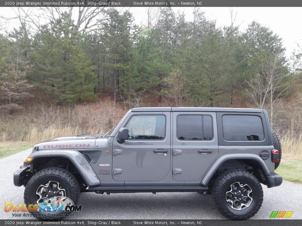 2020 Jeep Wrangler Unlimited Rubicon 4x4 Sting-Gray / Black Photo #1