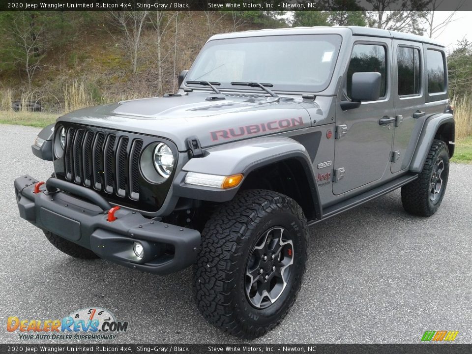 2020 Jeep Wrangler Unlimited Rubicon 4x4 Sting-Gray / Black Photo #2