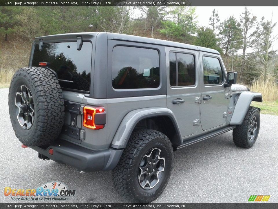 2020 Jeep Wrangler Unlimited Rubicon 4x4 Sting-Gray / Black Photo #6