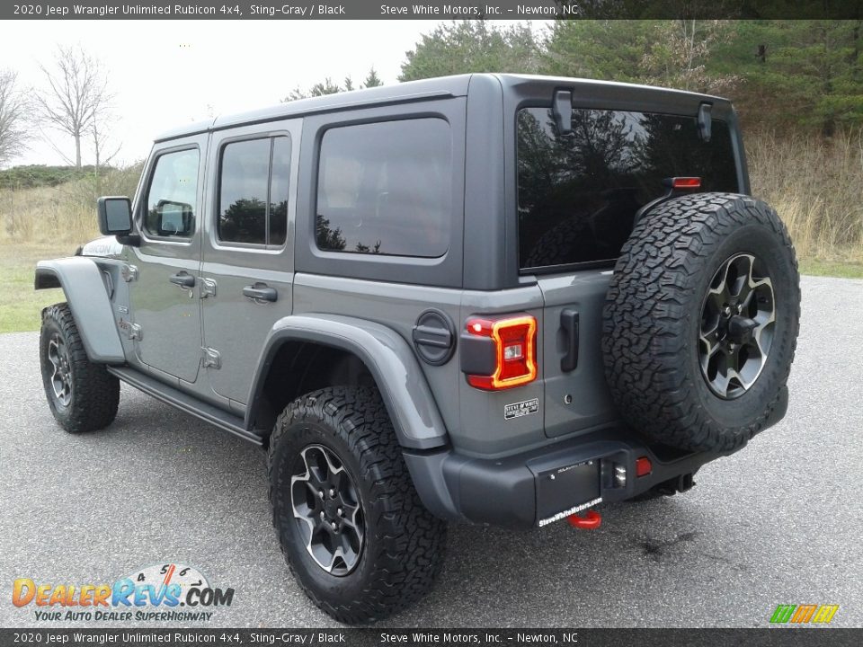 2020 Jeep Wrangler Unlimited Rubicon 4x4 Sting-Gray / Black Photo #8