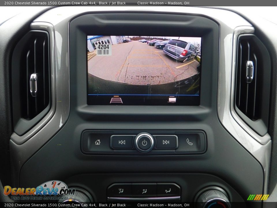 2020 Chevrolet Silverado 1500 Custom Crew Cab 4x4 Black / Jet Black Photo #21