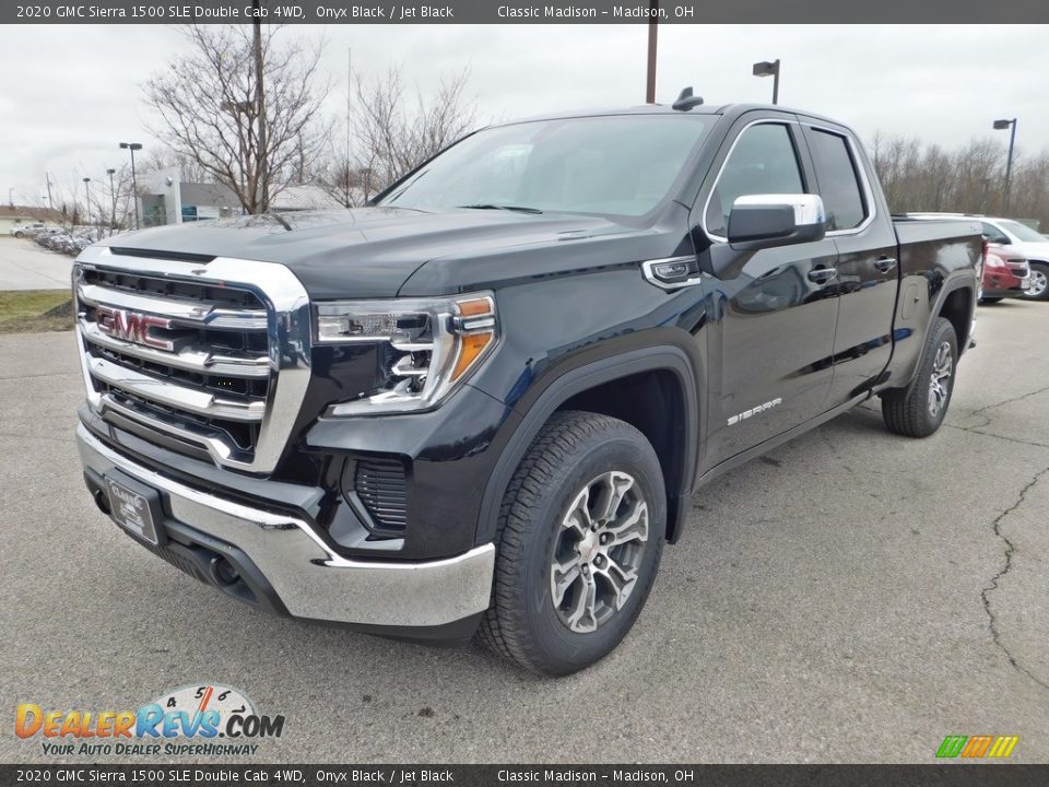 2020 GMC Sierra 1500 SLE Double Cab 4WD Onyx Black / Jet Black Photo #5