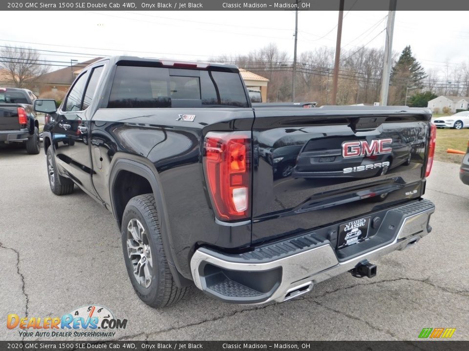 2020 GMC Sierra 1500 SLE Double Cab 4WD Onyx Black / Jet Black Photo #7