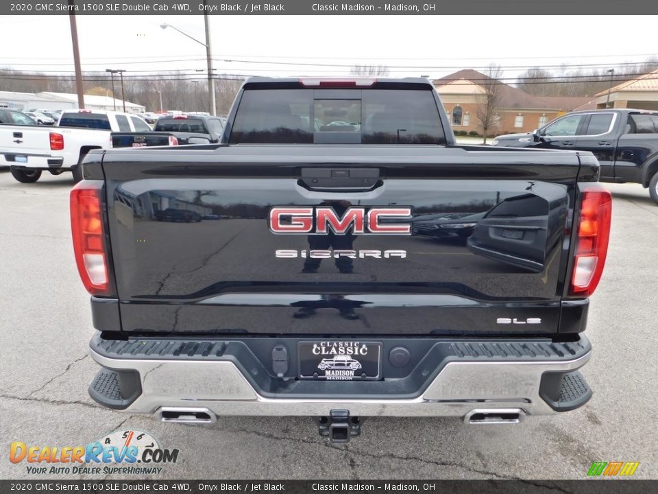 2020 GMC Sierra 1500 SLE Double Cab 4WD Onyx Black / Jet Black Photo #8