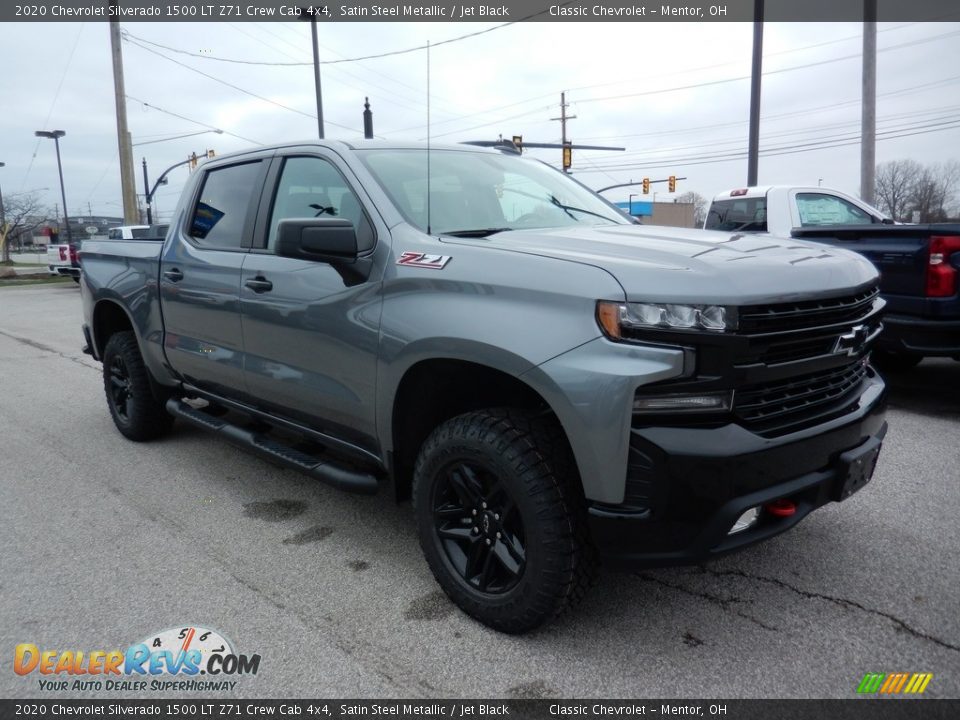 2020 Chevrolet Silverado 1500 LT Z71 Crew Cab 4x4 Satin Steel Metallic / Jet Black Photo #3