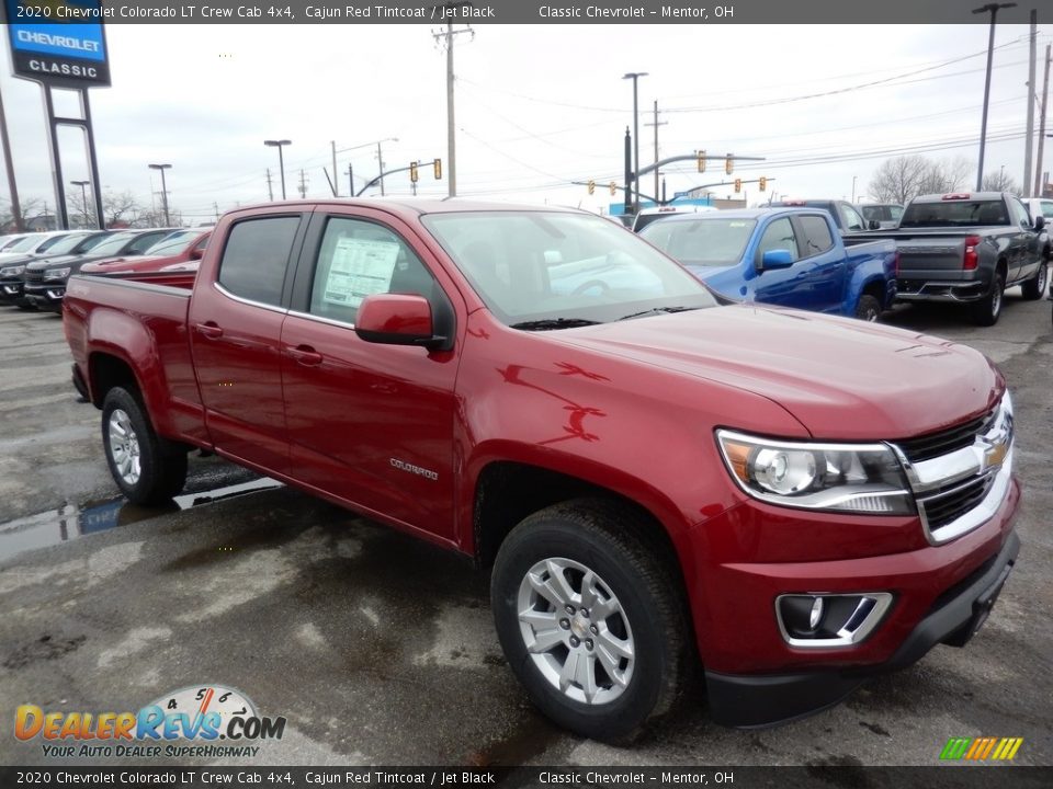 2020 Chevrolet Colorado LT Crew Cab 4x4 Cajun Red Tintcoat / Jet Black Photo #3