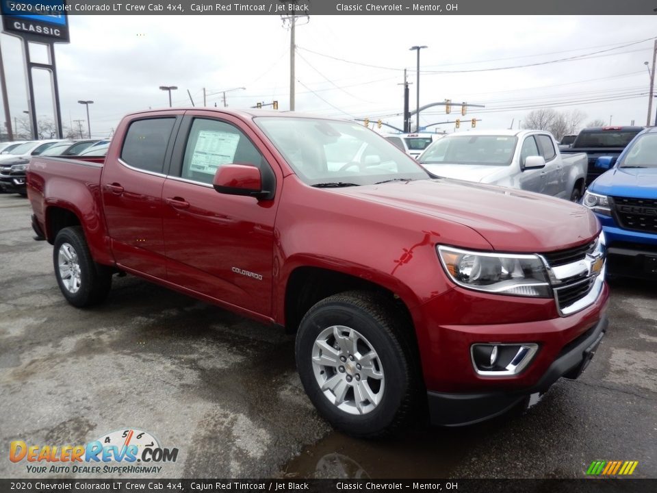 2020 Chevrolet Colorado LT Crew Cab 4x4 Cajun Red Tintcoat / Jet Black Photo #3
