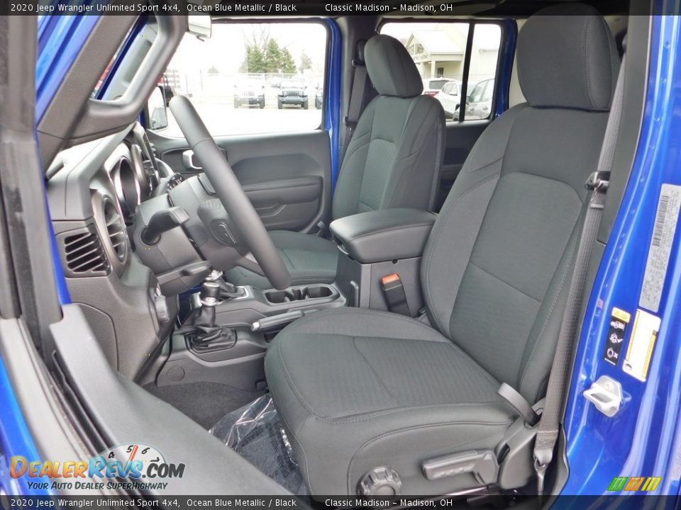 2020 Jeep Wrangler Unlimited Sport 4x4 Ocean Blue Metallic / Black Photo #2