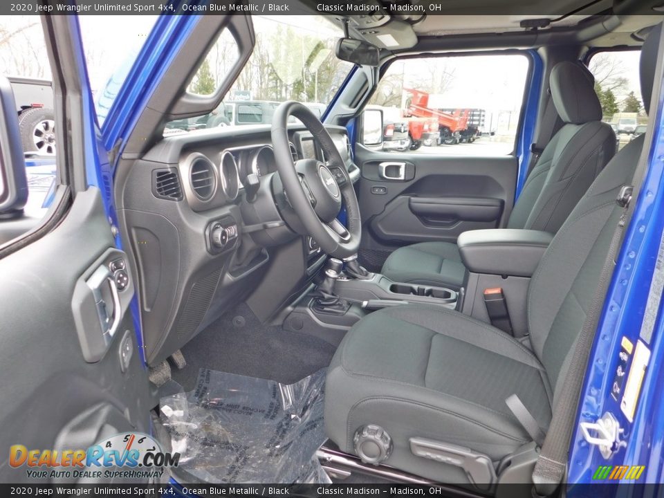 2020 Jeep Wrangler Unlimited Sport 4x4 Ocean Blue Metallic / Black Photo #11