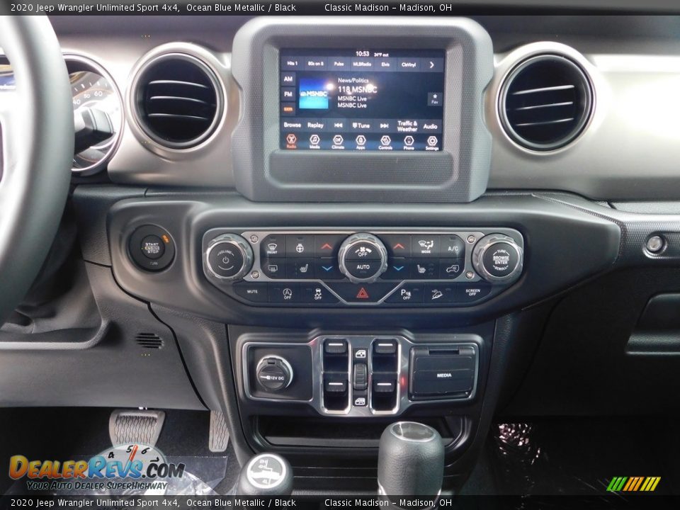 2020 Jeep Wrangler Unlimited Sport 4x4 Ocean Blue Metallic / Black Photo #13