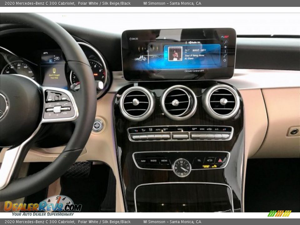 2020 Mercedes-Benz C 300 Cabriolet Polar White / Silk Beige/Black Photo #6