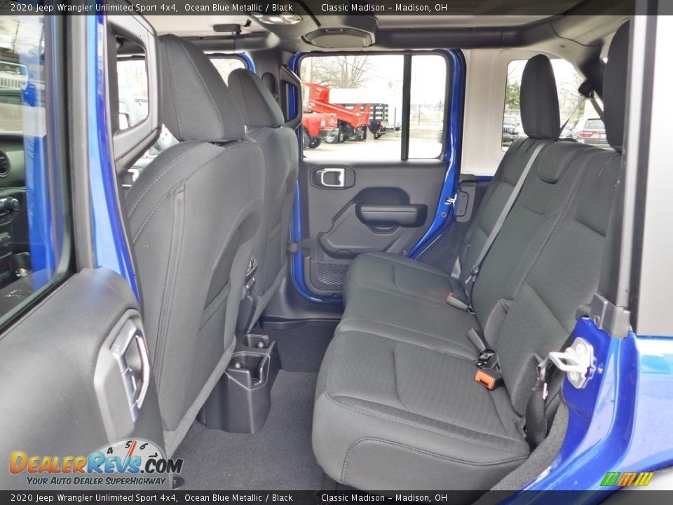 2020 Jeep Wrangler Unlimited Sport 4x4 Ocean Blue Metallic / Black Photo #17