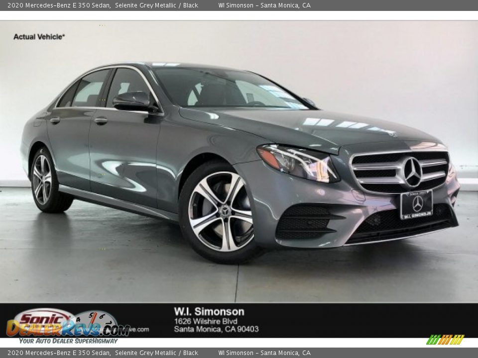 2020 Mercedes-Benz E 350 Sedan Selenite Grey Metallic / Black Photo #1