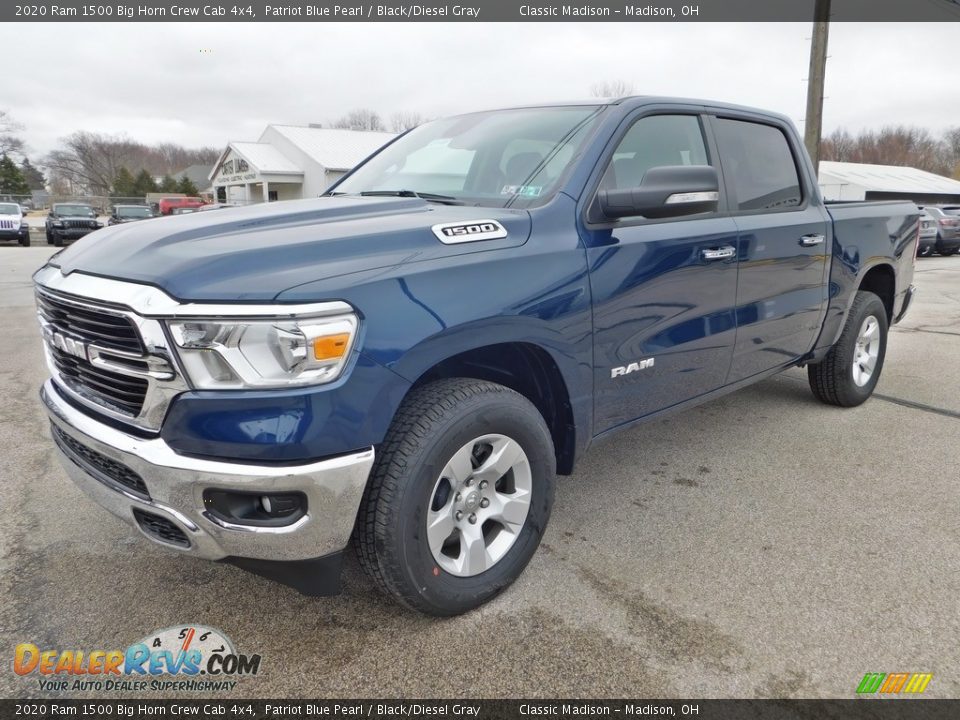 2020 Ram 1500 Big Horn Crew Cab 4x4 Patriot Blue Pearl / Black/Diesel Gray Photo #5