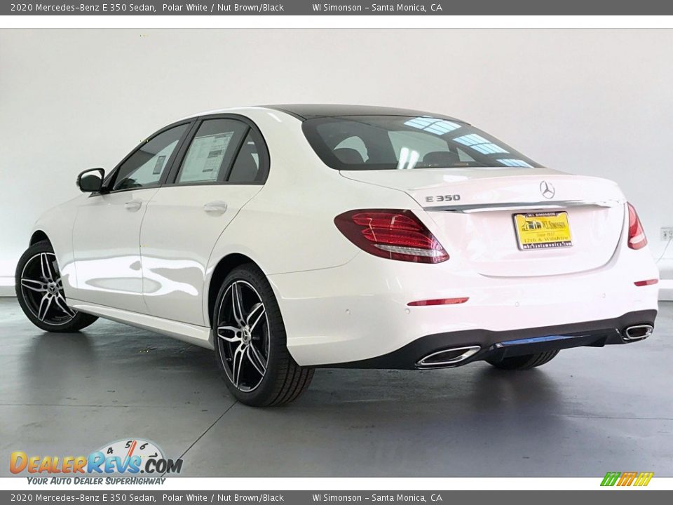 2020 Mercedes-Benz E 350 Sedan Polar White / Nut Brown/Black Photo #2