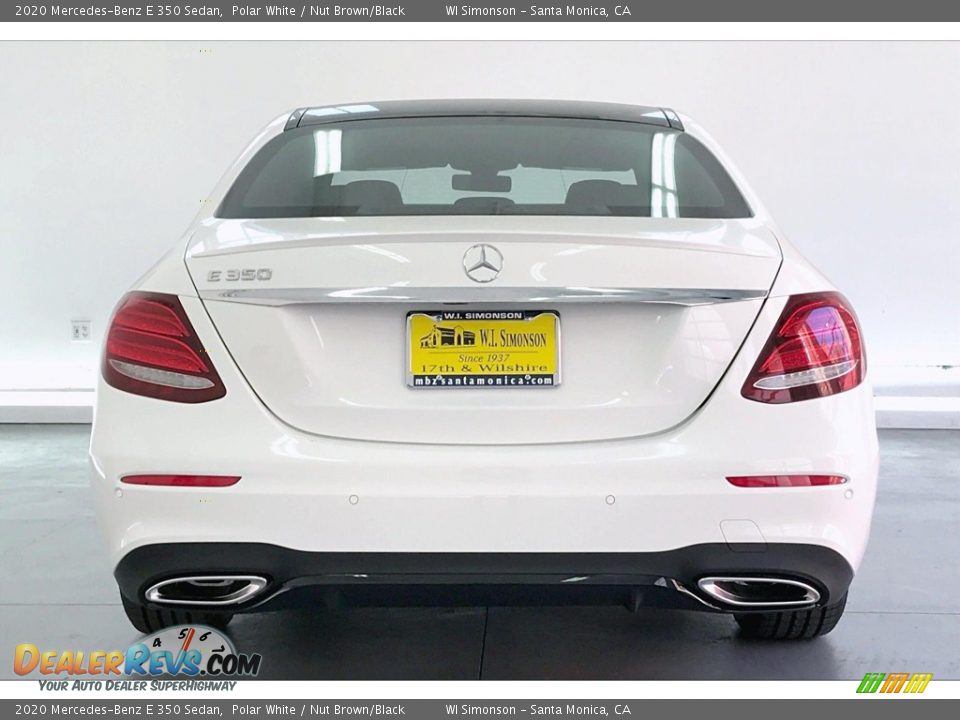 2020 Mercedes-Benz E 350 Sedan Polar White / Nut Brown/Black Photo #3