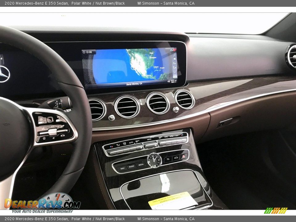 2020 Mercedes-Benz E 350 Sedan Polar White / Nut Brown/Black Photo #6