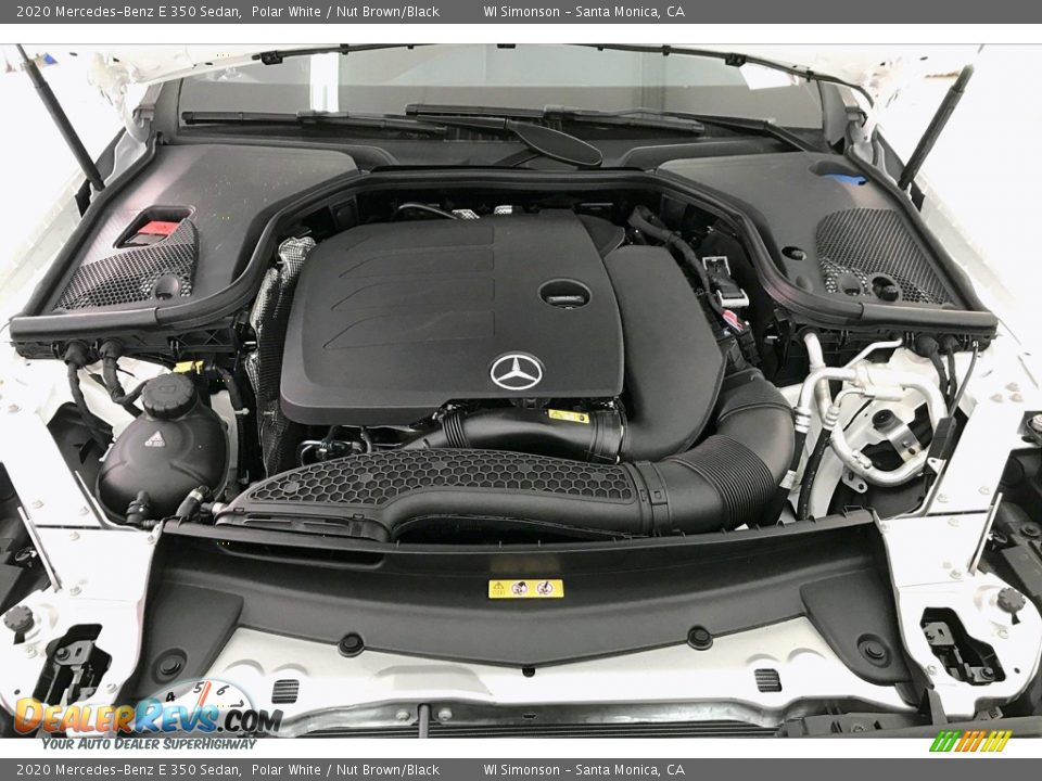 2020 Mercedes-Benz E 350 Sedan Polar White / Nut Brown/Black Photo #8